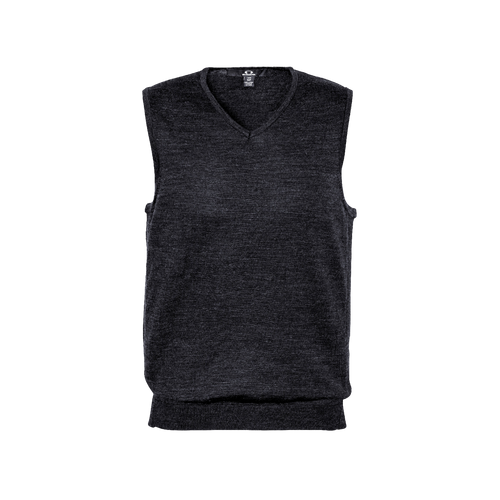 Biz Collection Men's Milano Vest - Charcoal - Knitwear