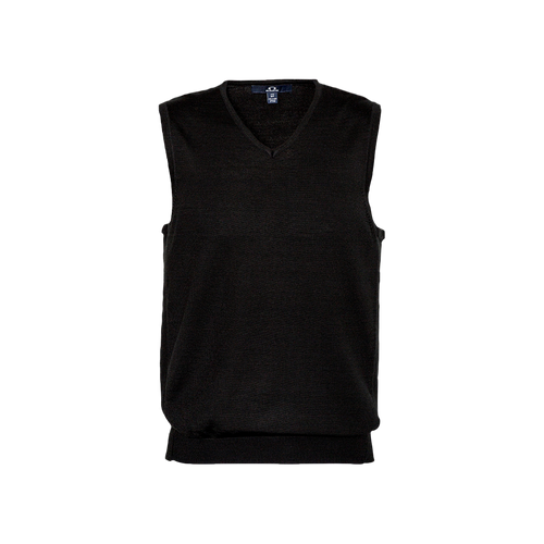 Biz Collection Men's Milano Vest - Black - Knitwear