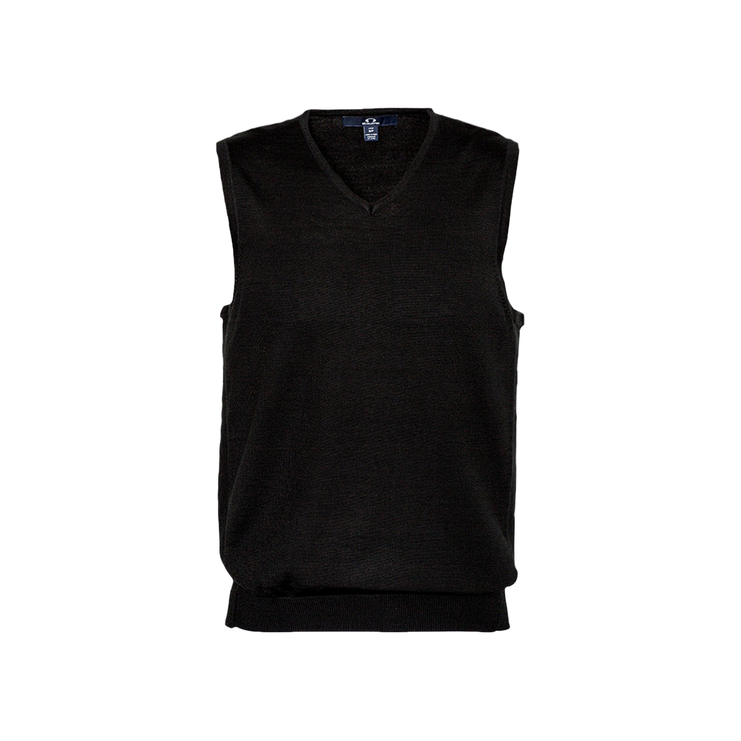 Biz Collection Men's Milano Vest - Black - Knitwear