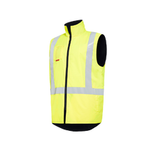 Load image into Gallery viewer, Hard Yakka Men&#39;s Hi Visibility Vest with tape - Yellow - Vests
