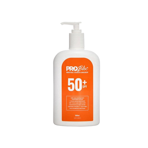 Pro Choice Probloc SPF 50+ Sunscreen 500ML Pump Bottle - White - Body Protection