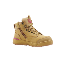 Load image into Gallery viewer, Hard Yakka Women&#39;s 3056 Boots Zip side Safety Boots - Wheat - Safety Footwear
