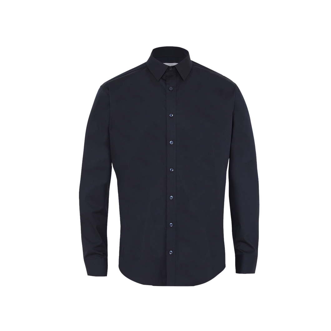 NNT Men's Avignon Stretch Long Sleeve Shirt - Navy - Shirts