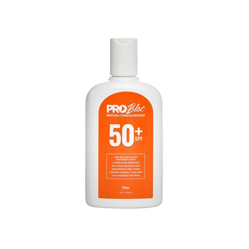 Pro Choice Probloc SPF 50+ Sunscreen 250ML Squeeze Bottle - White - Body Protection