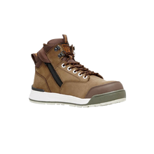 Load image into Gallery viewer, Hard Yakka Men&#39;s 3056 Lace Zip Safety Boots - Oak - Safety Footwear
