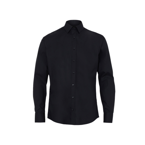 NNT Men's Avignon Stretch Long Sleeve Shirt - Black - Shirts