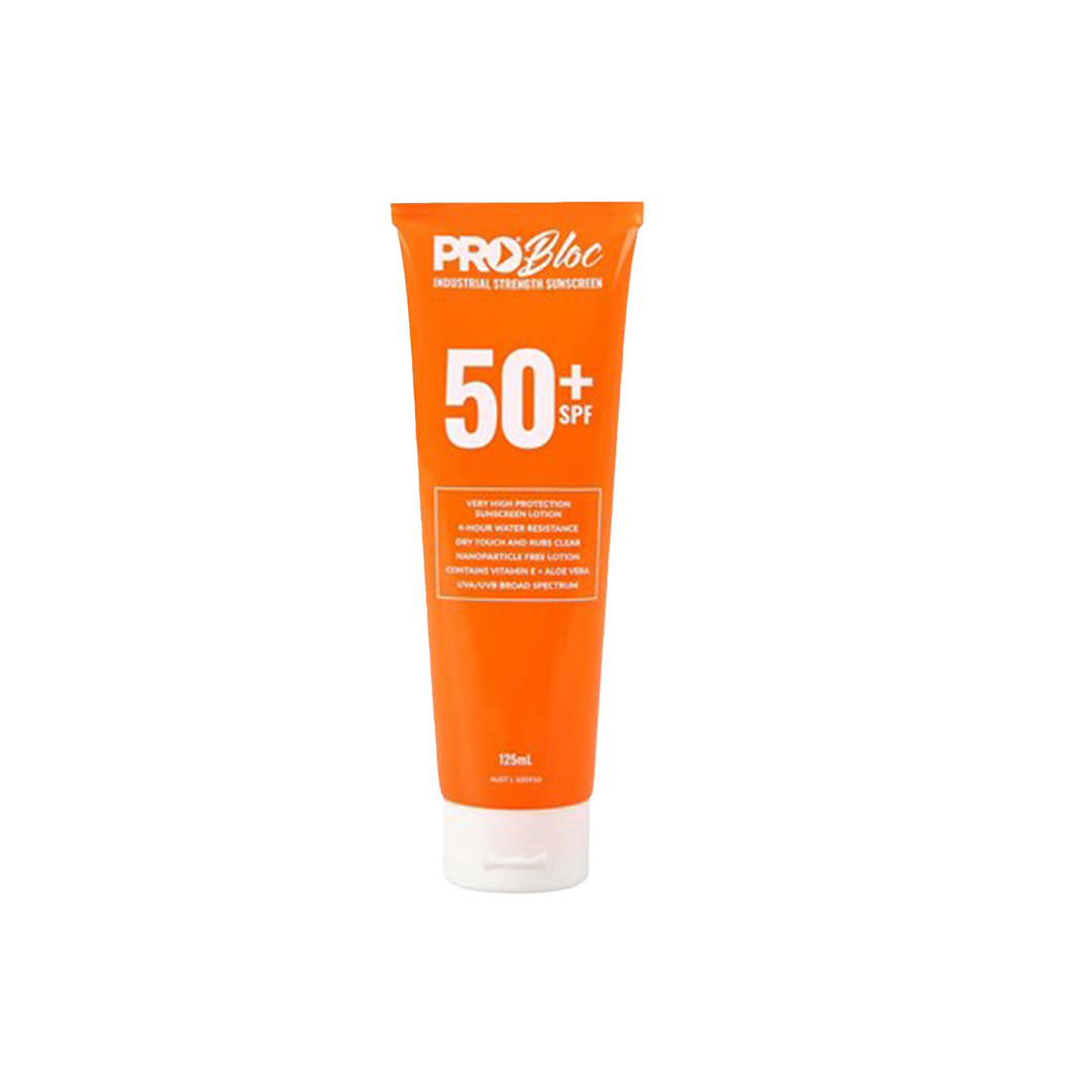 Pro Choice Unisex Probloc SPF50+ Sunscreen 125ML Squeeze Bottle - White - Body Protection