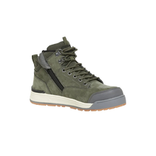 Load image into Gallery viewer, Hard Yakka Men&#39;s 3056 Lace Zip Safety Boots - Olive - Safety Footwear
