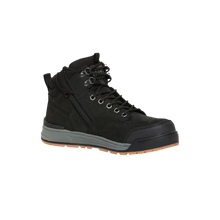 Load image into Gallery viewer, Hard Yakka Men&#39;s 3056 Lace Zip Safety Boots - Black - Safety Footwear
