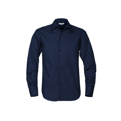 Biz Collection Men's Metro Long Sleeve Shirt - Navy - Shirts