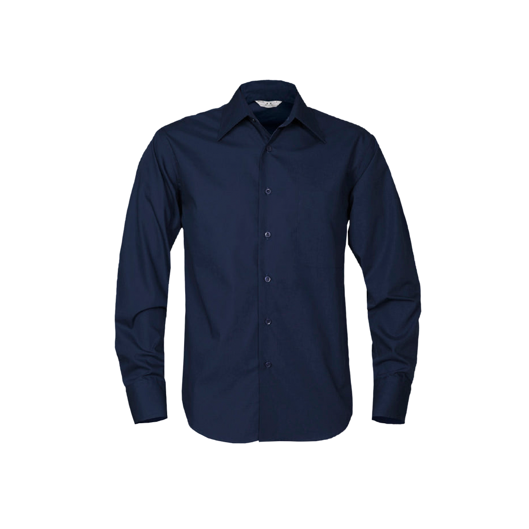 Biz Collection Men's Metro Long Sleeve Shirt - Navy - Shirts