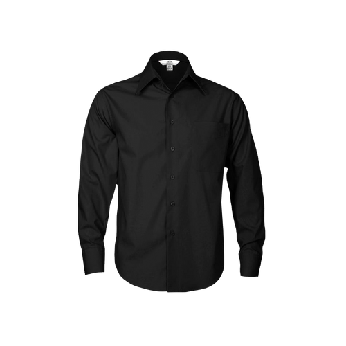 Biz Collection Men's Metro Long Sleeve Shirt - Black - Shirts