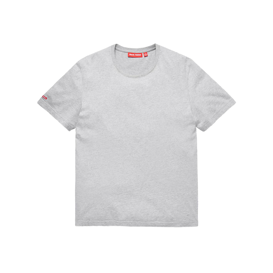 Hard Yakka Men's Cotton Crew Tee - Light Grey Marle - Tees