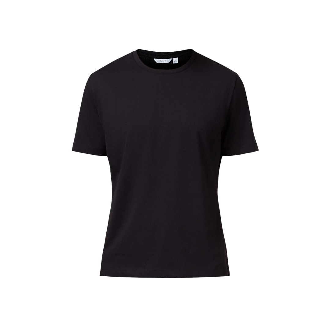 NNT Men's Cotton Jersey Short Sleeve Crew Neck Tee - Black - Shirts