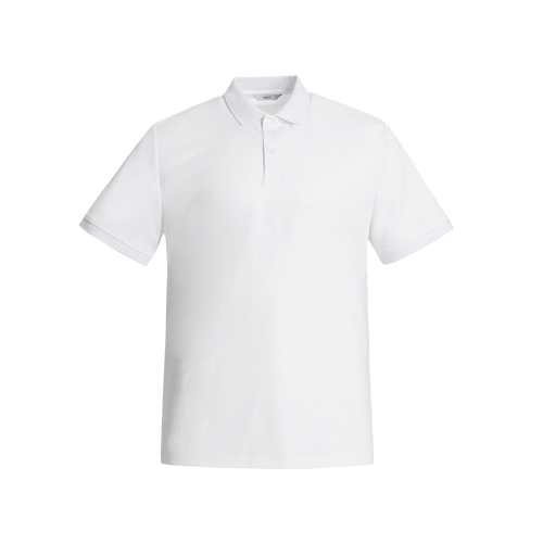 NNT Men's Antibacterial Polyface Short Sleeve Polo - White - Polos