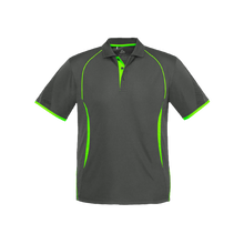 Load image into Gallery viewer, Biz Collection Men&#39;s Razor Polo - Grey Lime - Polos
