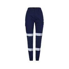 Load image into Gallery viewer, Hard Yakka Women&#39;s Raptor Cuff Pant W/Tape - Navy - Pants
