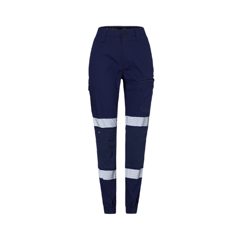 Hard Yakka Women's Raptor Cuff Pant W/Tape - Navy - Pants