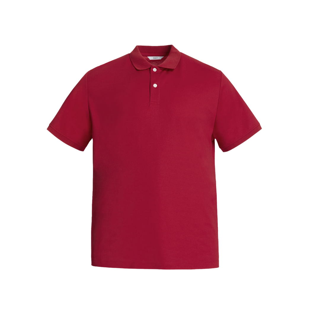 NNT Men's Antibacterial Polyface Short Sleeve Polo - Red - Polos