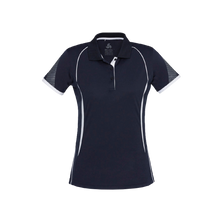 Load image into Gallery viewer, Biz Collection Women&#39;s Razor Polo - Navy/White - Polos
