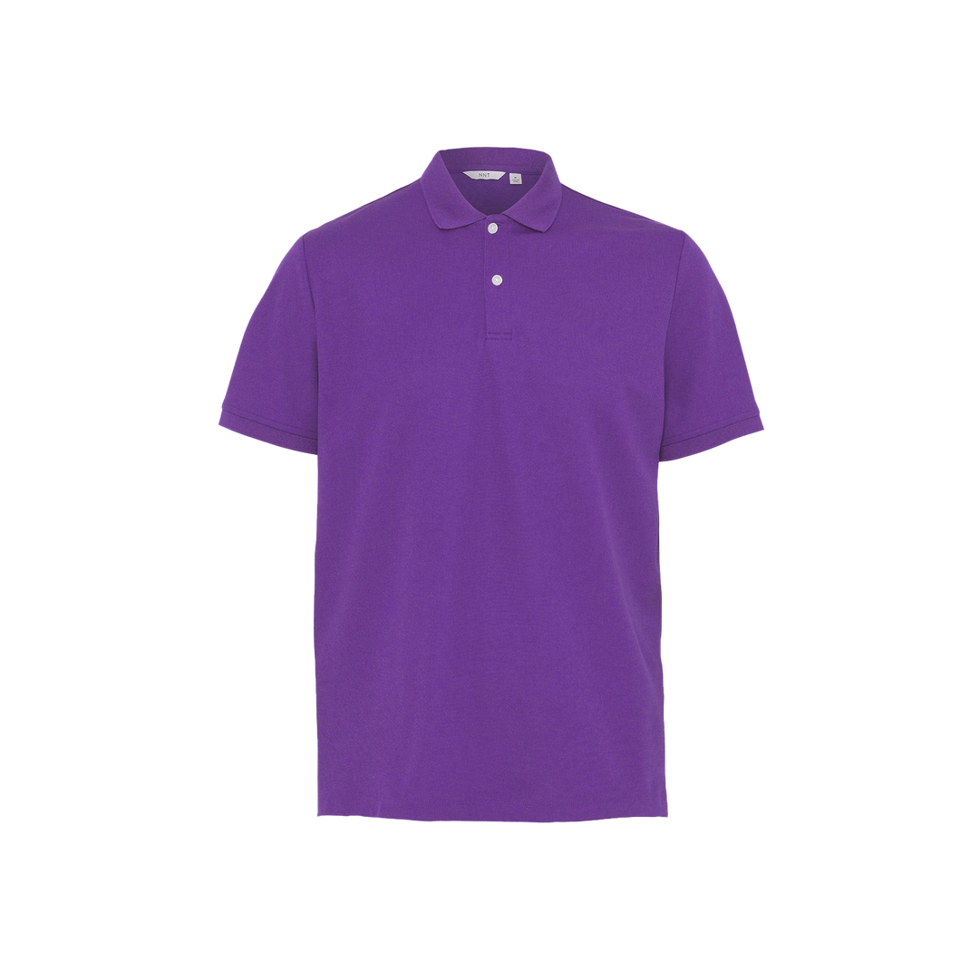 NNT Men's Antibacterial Polyface Short Sleeve Polo - Purple - Polos