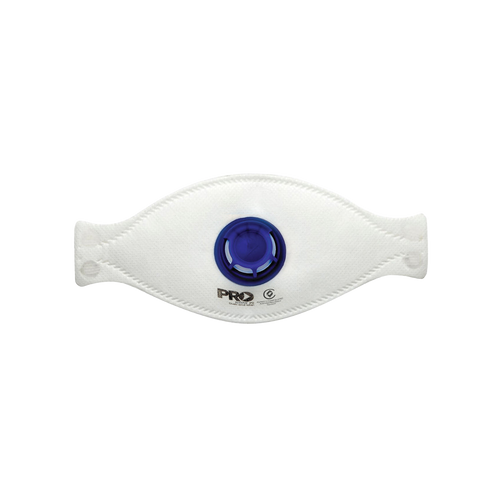 Pro Choice Dust Masks Flat Fold P2 + Valve - White - Respiratory Protection