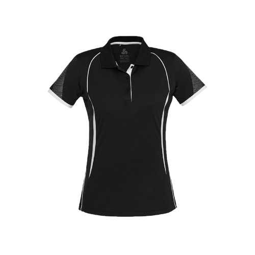 Biz Collection Women's Razor Polo - Black/White - Polos