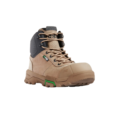 FXD Men's WB-2 Mid Cut Work Boots- Stone - Safety Footwear