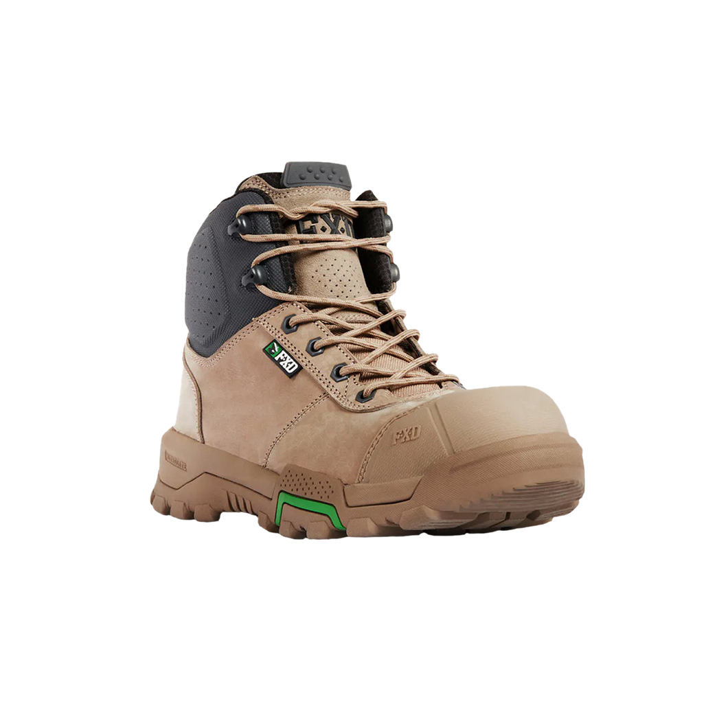 Footwear Safety Footwear Product made by FXD FXD Men's WB-2 Mid Cut Work Boots- Stone Image 1