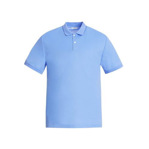 NNT Men's Antibacterial Polyface Short Sleeve Polo - Light Blue - Polos