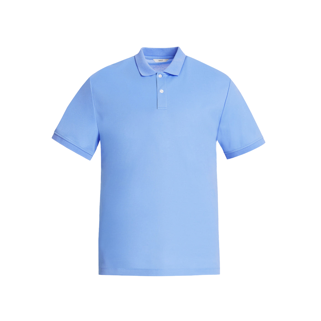 NNT Men's Antibacterial Polyface Short Sleeve Polo - Light Blue - Polos