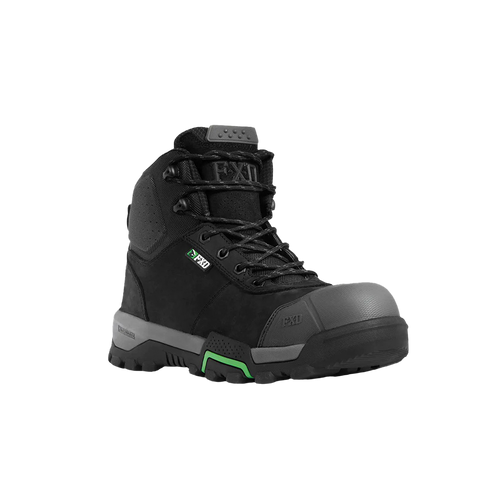 FXD Men's WB-2 Mid Cut Work Boots- Black - Safety Footwear