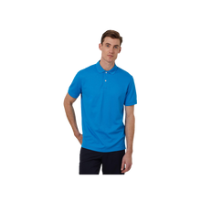 Load image into Gallery viewer, NNT Men&#39;s Antibacterial Polyface Short Sleeve Polo - Cyan - Polos
