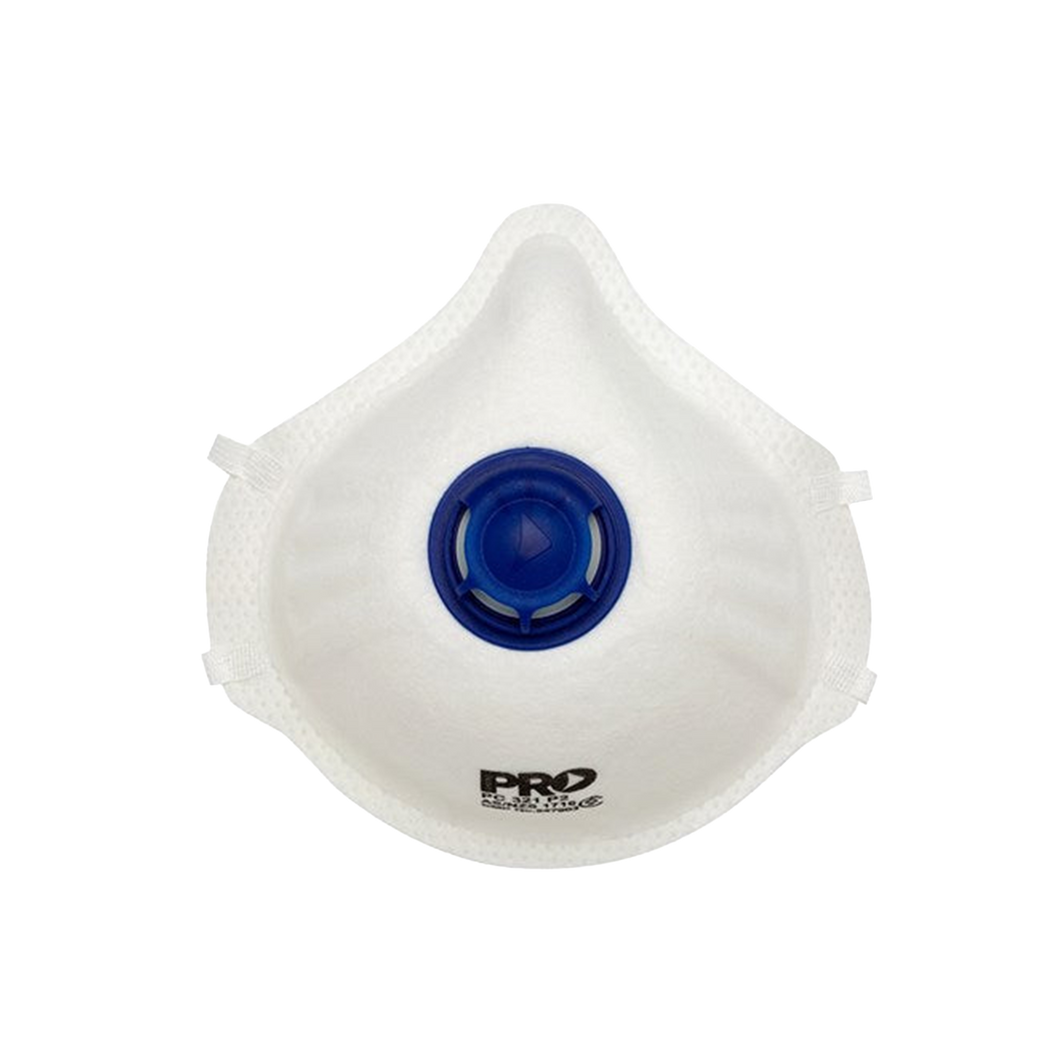 Pro Choice Dust Masks P2 + Valve - White - Respiratory Protection