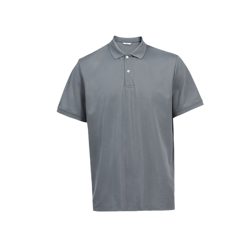 NNT Men's Antibacterial Polyface Short Sleeve Polo - Charcoal - Polos