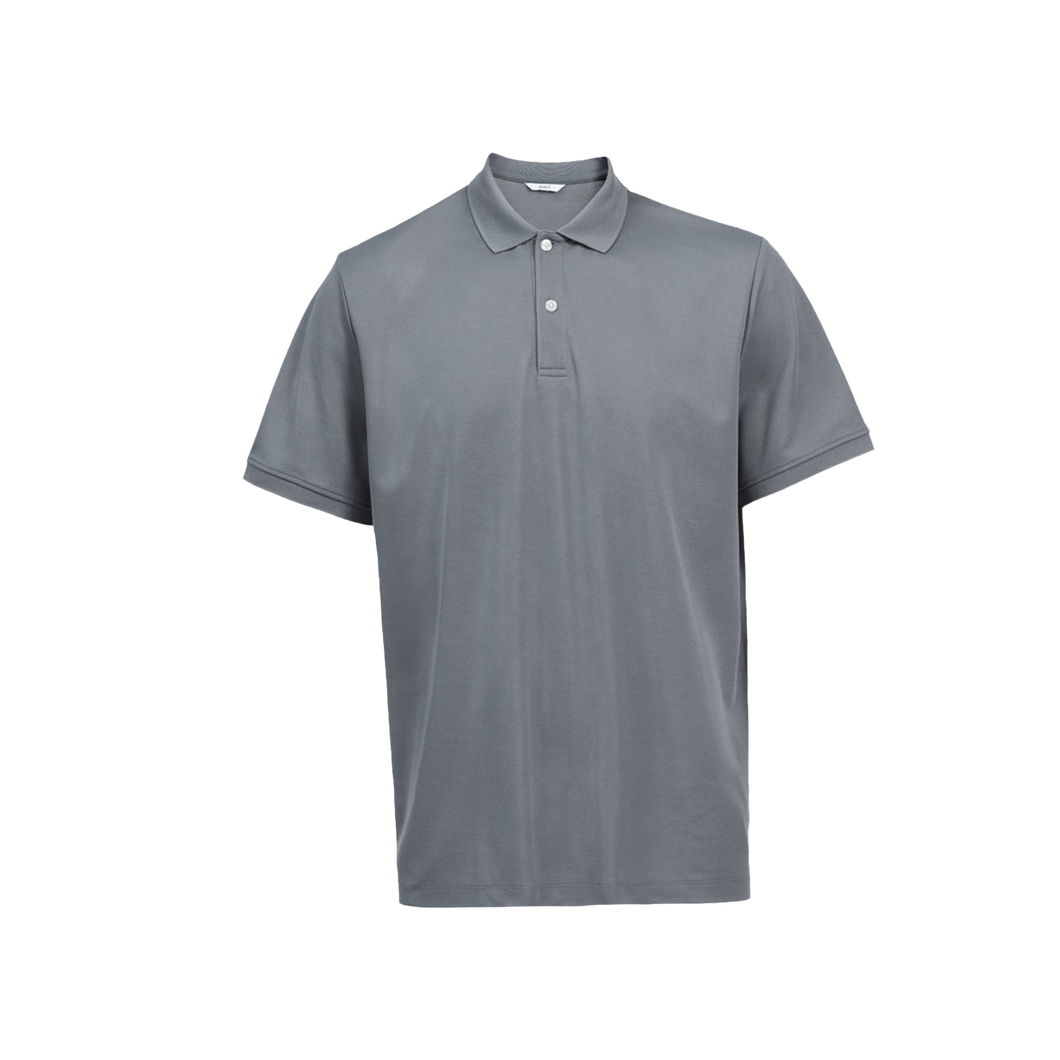 NNT Men's Antibacterial Polyface Short Sleeve Polo - Charcoal - Polos