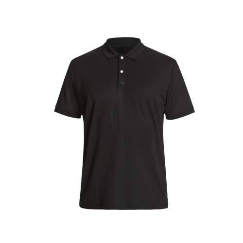 NNT Men's Antibacterial Polyface Short Sleeve Polo - Black - Polos