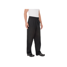 Load image into Gallery viewer, Chef Works Unisex Essential Baggy Chef Pants - Black - Chefwear
