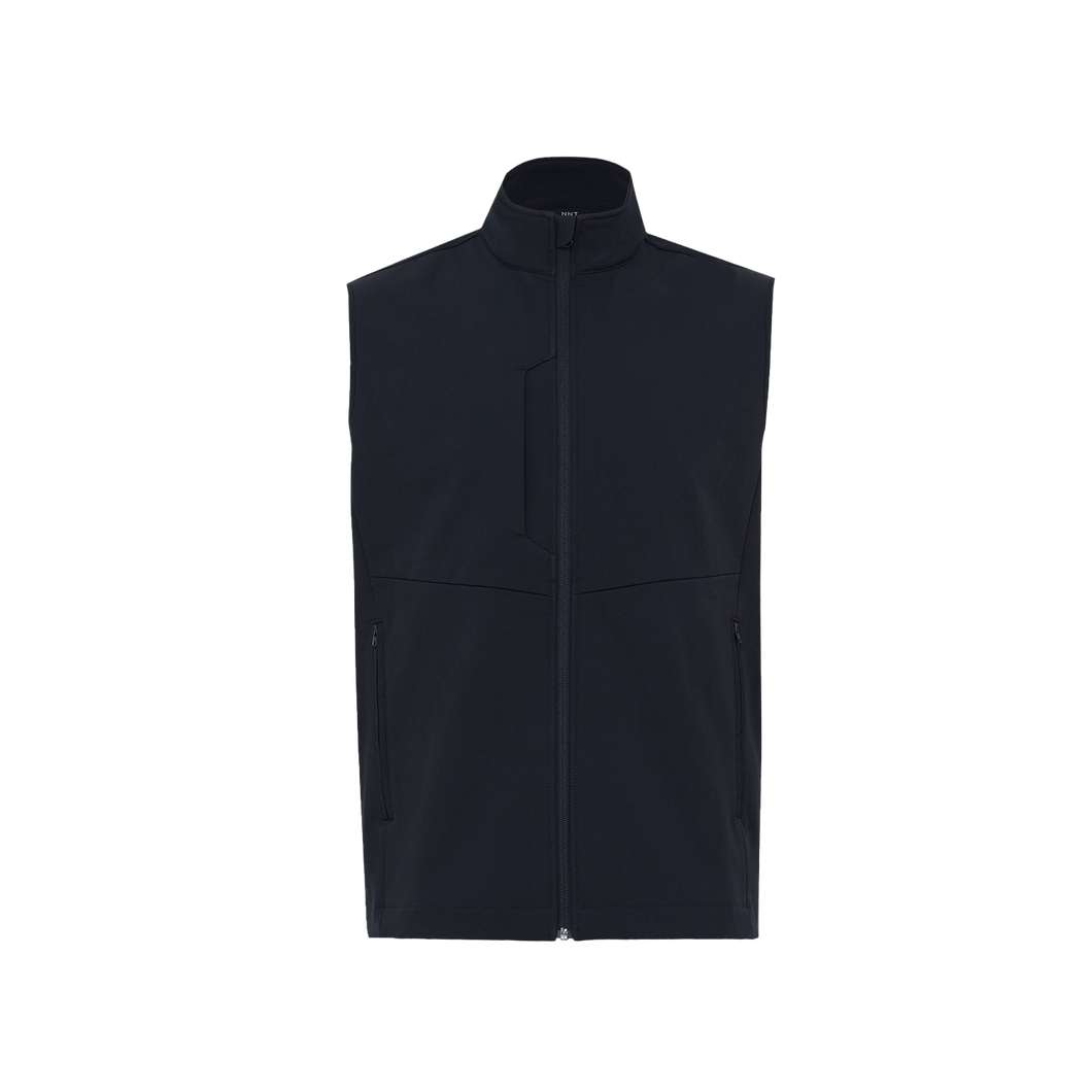 NNT Men's Bonded Fleece Zip Vest - Navy - Vests