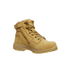 Load image into Gallery viewer, KingGee Women&#39;s Tradie Zip Sided Safety Boots - Wheat - Safety Footwear
