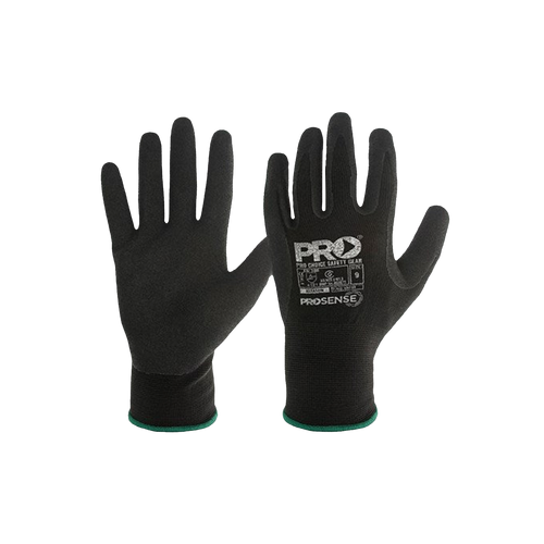 Pro Choice Unisex Assassin Nitrile Grip Glove - Black - Hand Protection