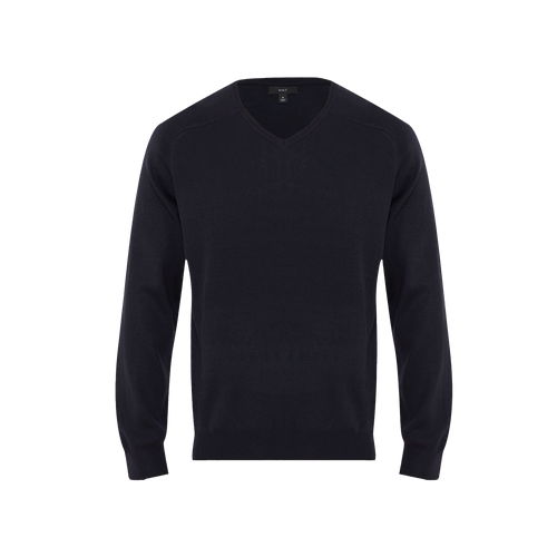 NNT Men's Acrylic V-Neck Sweater - Navy - Knitwear