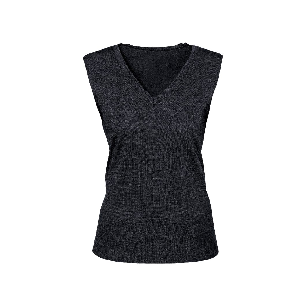 Biz Collection Women's Milano Vest - Charcoal - Knitwear