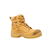 Load image into Gallery viewer, KingGee Men&#39;s Comfortmax 6 EH Zip Sided Boots - Wheat - Safety Footwear
