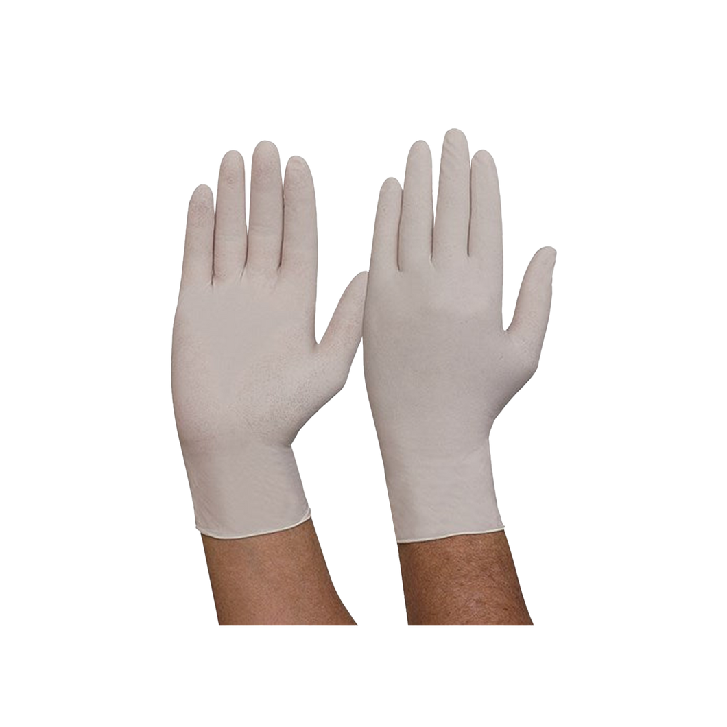 Pro Choice Unisex Disposable Latex Powered Gloves - White - Hand Protection