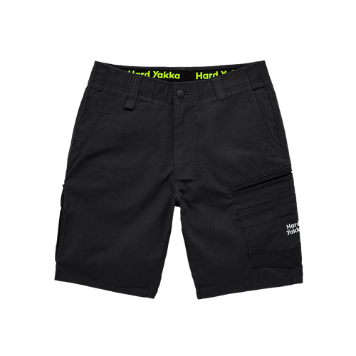 Hard Yakka Women's Raptor Mid Shorts - Black - Shorts