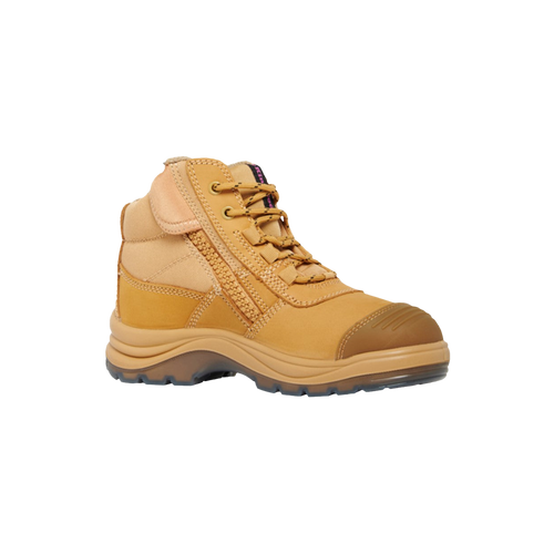 KingGee Women's Tradie Comfortmax Work Boots - Wheat - Safety Footwear