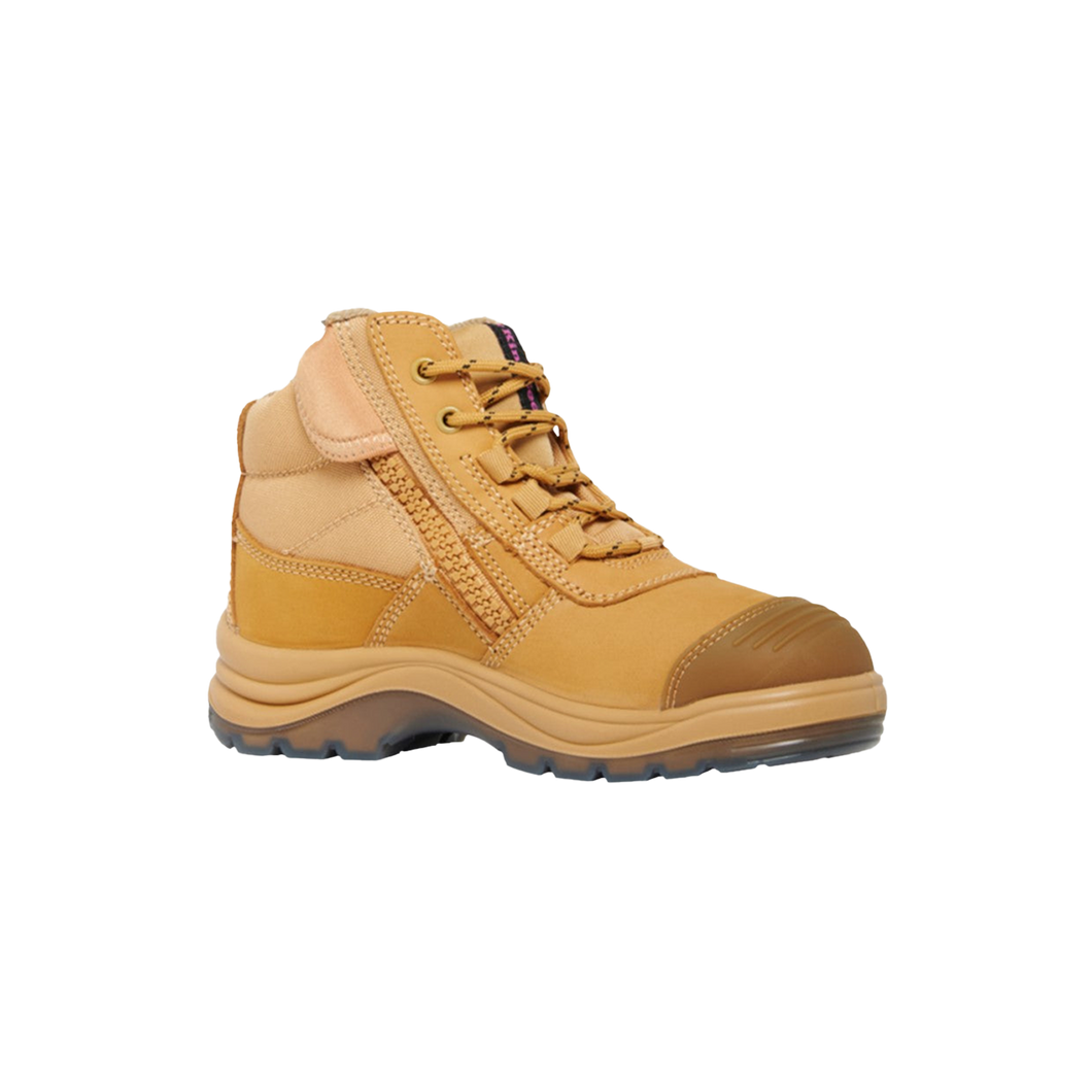 KingGee Women's Tradie Comfortmax Work Boots - Wheat - Safety Footwear