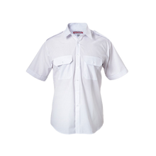 Load image into Gallery viewer, Hard Yakka Men&#39;s Foundations Poly Cotton Permanent Press Short Sleeve Shirt with Epaulettes - White - Shirts
