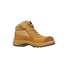 Load image into Gallery viewer, KingGee Men&#39;s Tradie ComfortMax Zip Sided Safety Boots - Wheat - Safety Footwear
